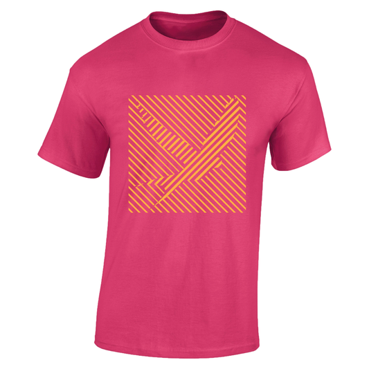 Kids Trippy Swallow Line-Up T-Shirt Pink