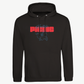 Elevate your wardrobe with the Neon Nature Hoodie by Electric Picnic—a classic unisex black hoodie crafted from soft Ringspun Cotton for lasting comfort. This made-to-order piece features bold red “PANIC” text on the front, with delicate blue script above and a subtle blue flower outline behind. Designed with a convenient front pocket, it’s perfect for those who appreciate standout style and quality craftsmanship.