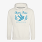 An off-white pullover hoodie featuring a blue graphic print on the front with the text 'Electric Piano', a stylized bird, and 'Music and Arts Festival'.