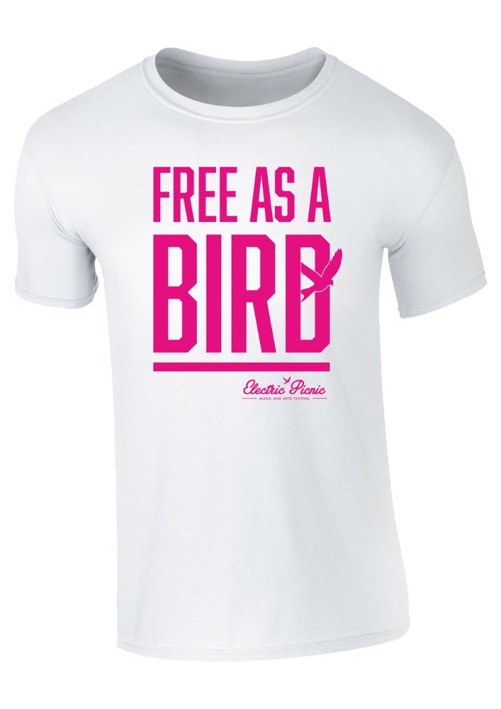 Electric Picnic 2022 Kids White Free Bird T-Shirt